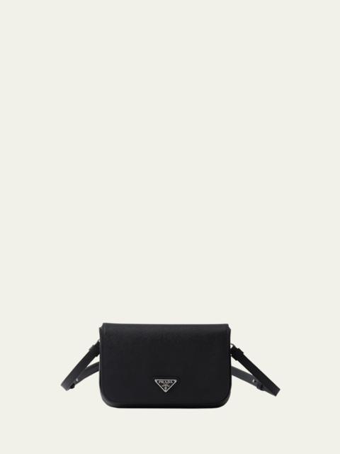Prada Men's Saffiano Leather Travel Crossbody Bag