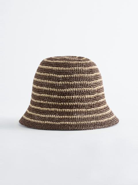 & Other Stories Woven Straw Bucket Hat