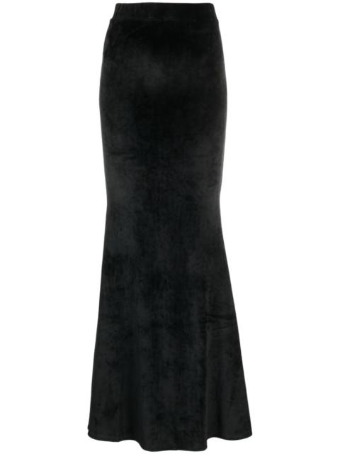 GCDS velvet maxi skirt