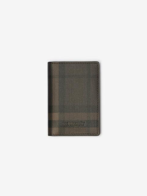 Burberry City Check Folding Card Case