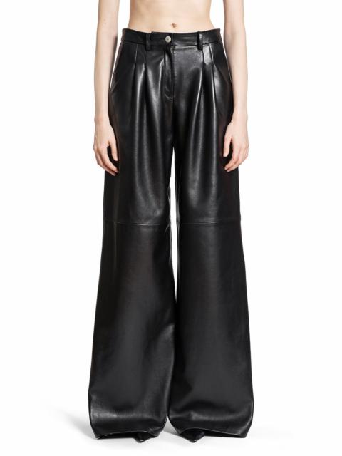 Pleated-Leather-Pants