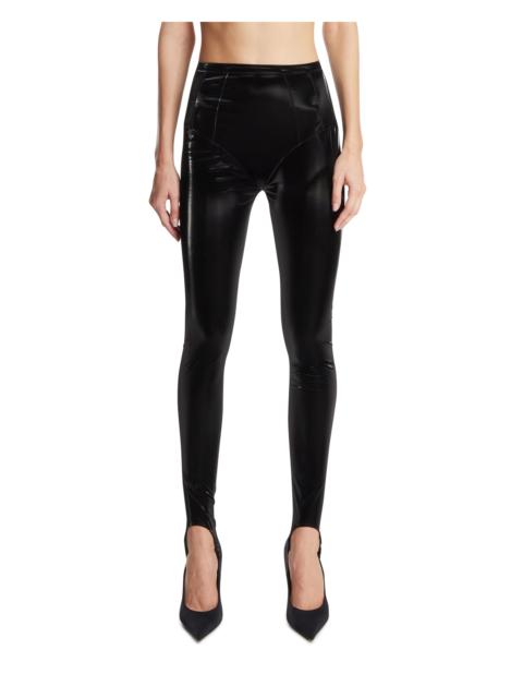 MUGLER Black Re/edit Stirrup Leggings