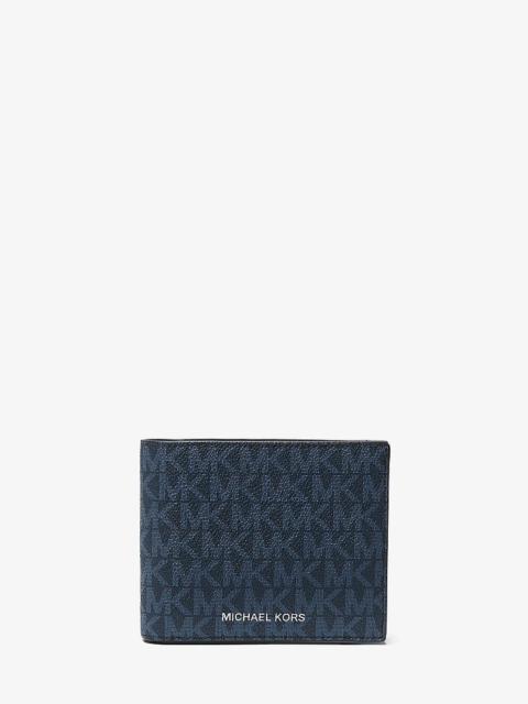 MICHAEL KORS Cooper Logo Billfold Wallet With Passcase