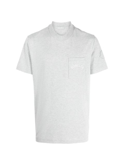 logo-embroidered cotton-blend T-shirt