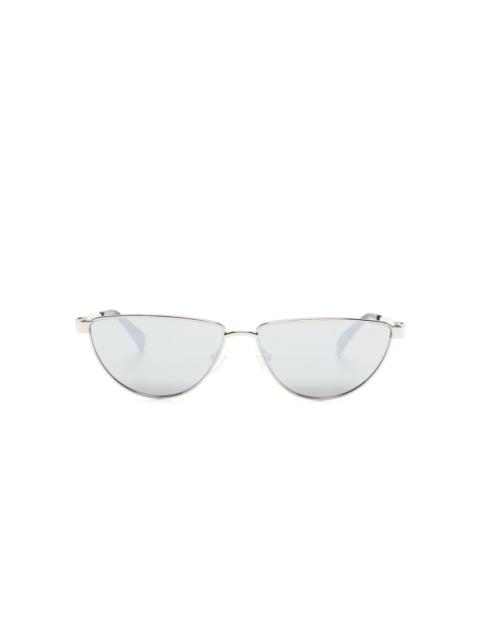 Alexander McQueen mirorred oval-frame sunglasses