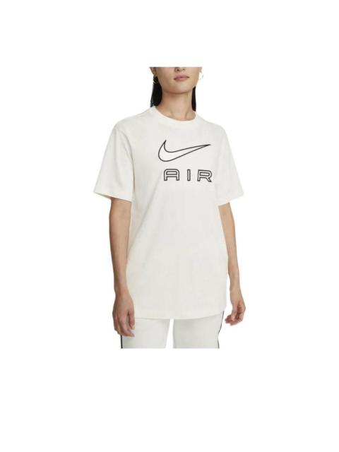 Nike (WMNS) Nike Air Logo T-shirt Asia Sizing 'White' DR8983-133