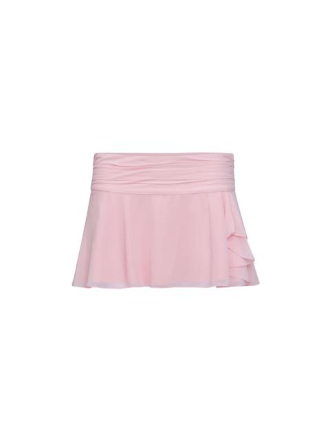 CHIFFON SLIT MINI SKIRT