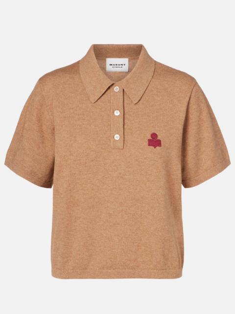 Isabel Marant Étoile Althea cotton and wool polo shirt
