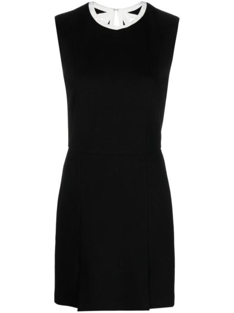 cut-out detail sleeveless minidress