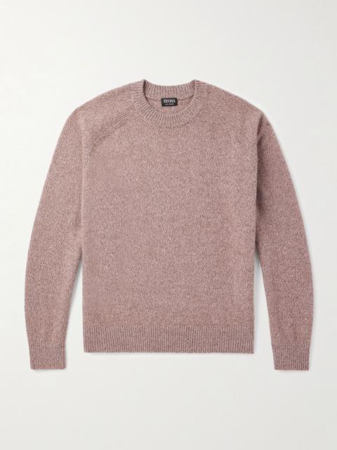 ZEGNA Oasi Cashmere-Blend Sweater Pink