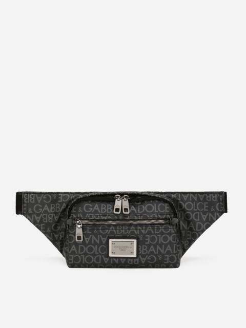Dolce & Gabbana Small coated jacquard belt bag