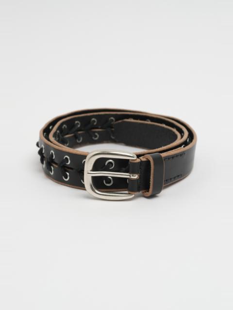 Our Legacy 3 CM Corset Belt Black Leather | REVERSIBLE