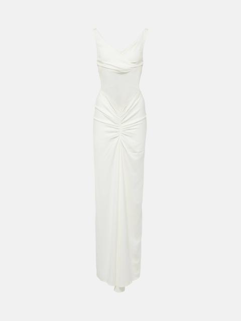 Fusion ruched jersey maxi dress