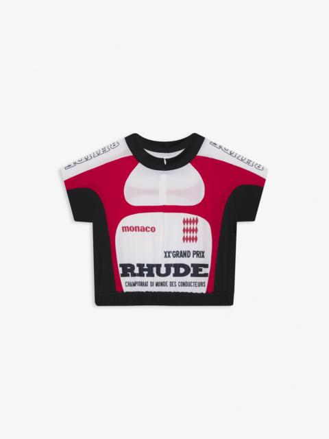 Rhude RAGLAN RACER JERSEY TOP