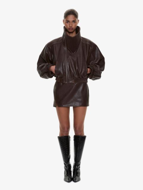 CHRISTOPHER ESBER Alfie Leather Mini Skirt