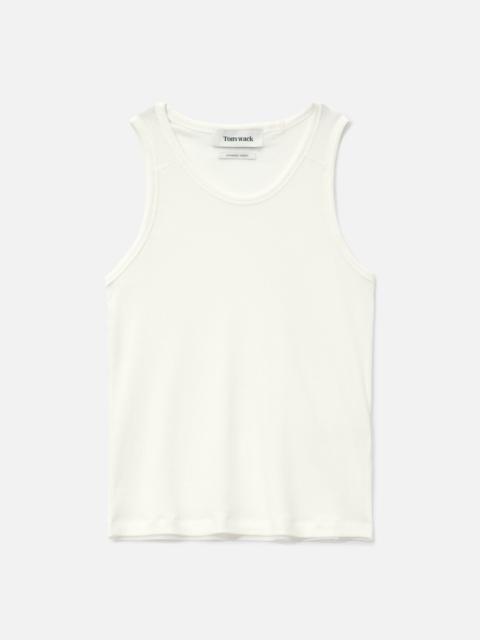 Tonywack SILK LYOCELL RIB TANK TOP