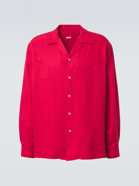 A.PRESSE Vintage silk and linen shirt