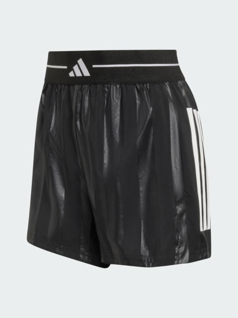 adidas Hyperglam 3-Stripes Emboss Woven Shorts