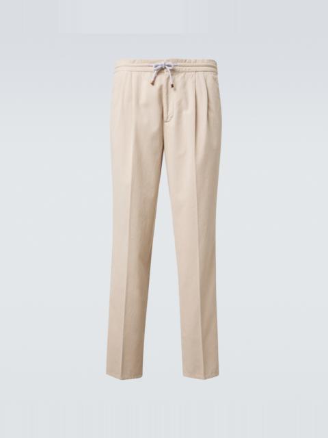 Brunello Cucinelli Cotton tapered pants