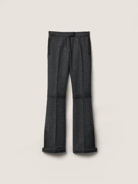 Miu Miu Double wool pants