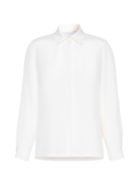 Max Mara concealed-button silk shirt