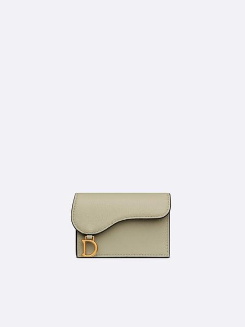 Dior Saddle Flap Card Holder