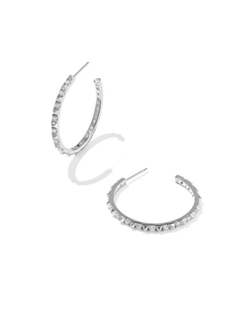 KENDRA SCOTT Fate Silver Hoop Earrings