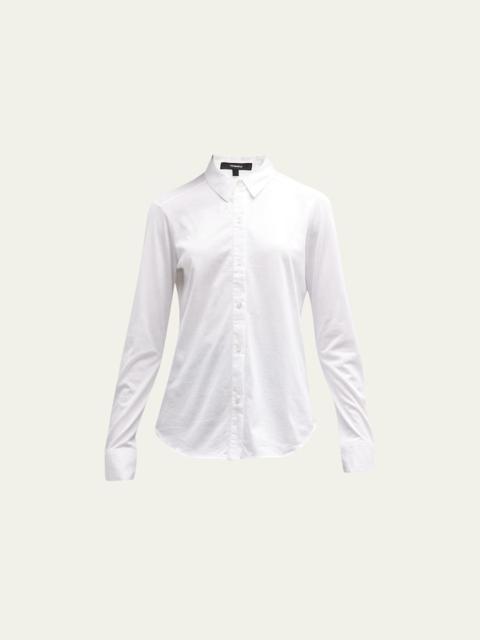 Theory Riduro Organic Cotton Button-Up Shirt