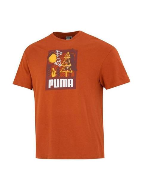 PUMA PUMA FF Short Sleeve Graphic Tee 'Orange' 538776-64