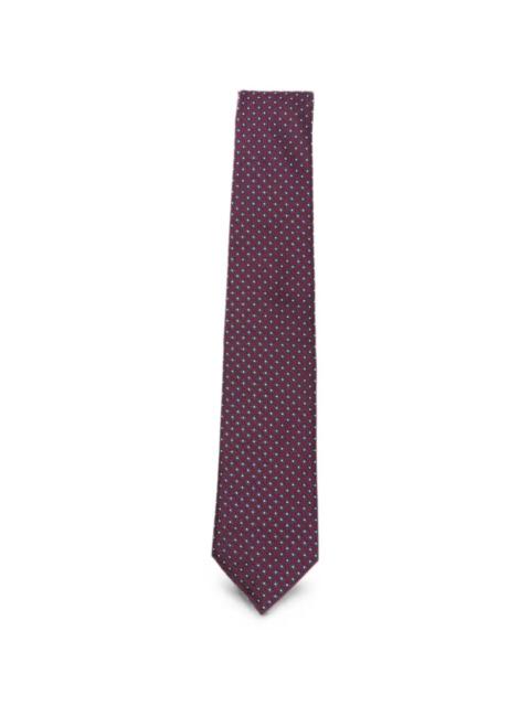EMPORIO ARMANI Tie Silk Red Fancy