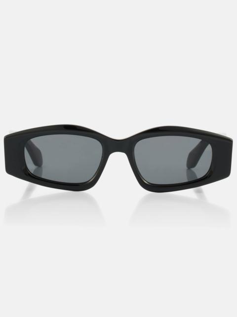 Logo rectangular sunglasses