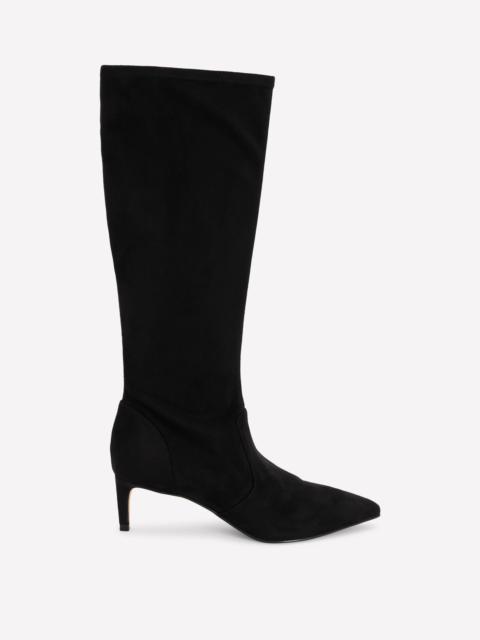 BODEN Stretch Kitten Heel Boots-Black