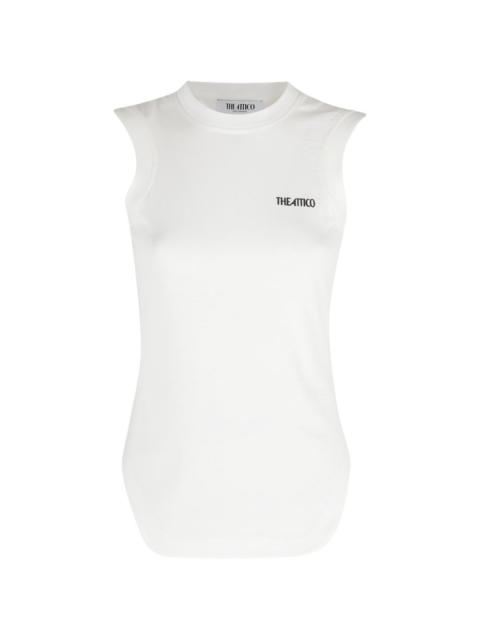 THE ATTICO Reese logo-detail tank top