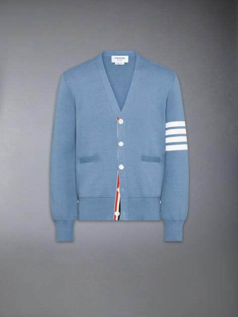 COTTON CREPE 4-BAR MILANO STITCH CARDIGAN