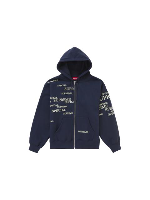 Supreme Supreme Special Zip Up Hooded Sweatshirt Navy