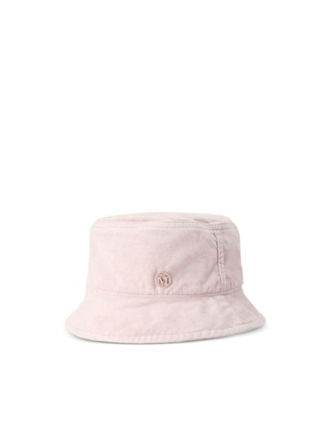 MAISON MICHEL logo-plaque hat