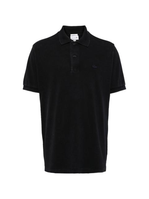 embroidered logo polo shirt