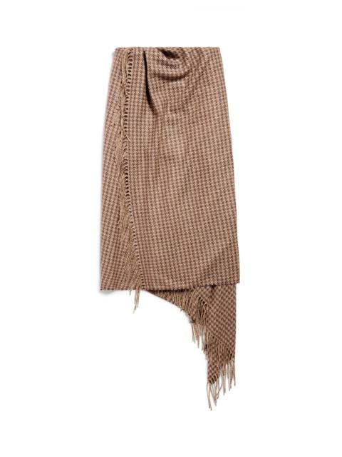 BALENCIAGA Women's Scarf Skirt  in Brown