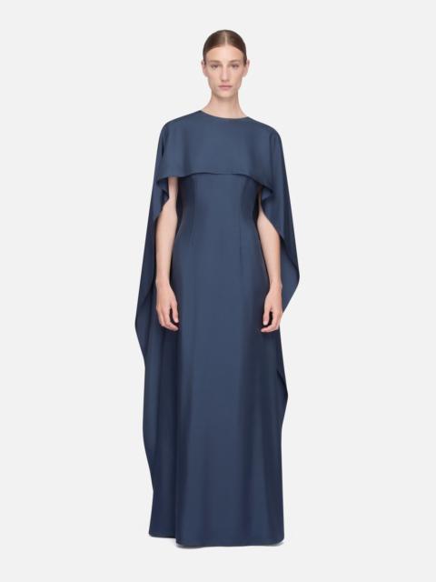 EMILIA WICKSTEAD Alphonse Dress in Navy Silk Twill