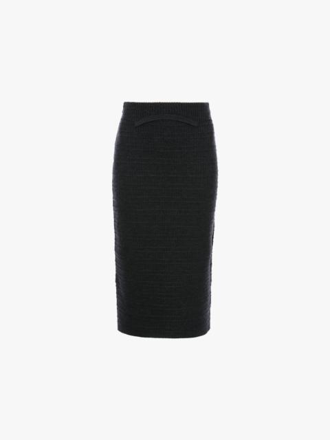 Victoria Beckham Folded Skirt In Ore Melange