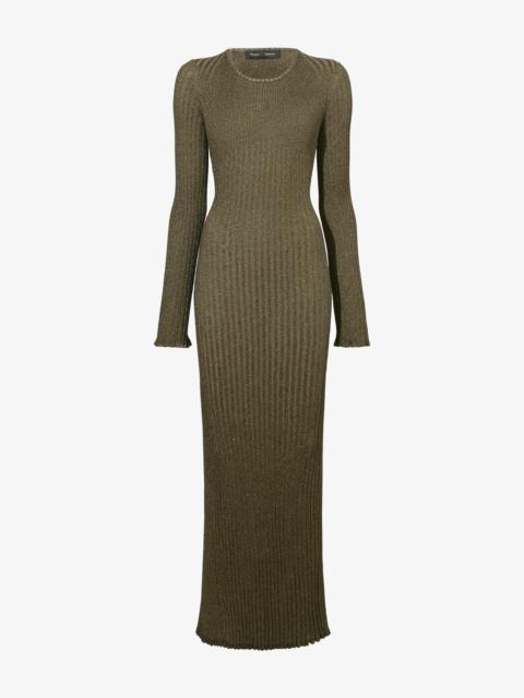 Proenza Schouler Joni Dress in Metallic Rib