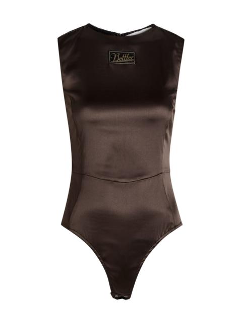 BETTTER Bettter Smoked Stretch-satin Bodysuit