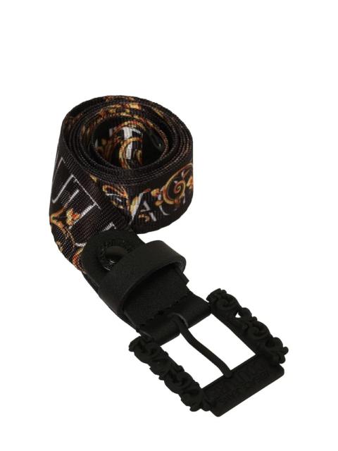 VERSACE JEANS COUTURE 2.5CM BAROQUE PRINT WEBBING BELT