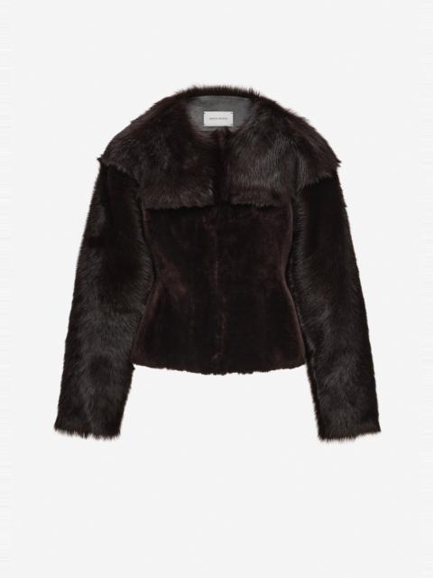 MAGDA BUTRYM Fur jacket in brown