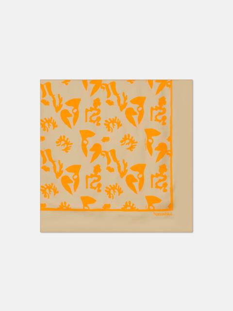 Nanushka MIANI - Printed silk scarf - Orange