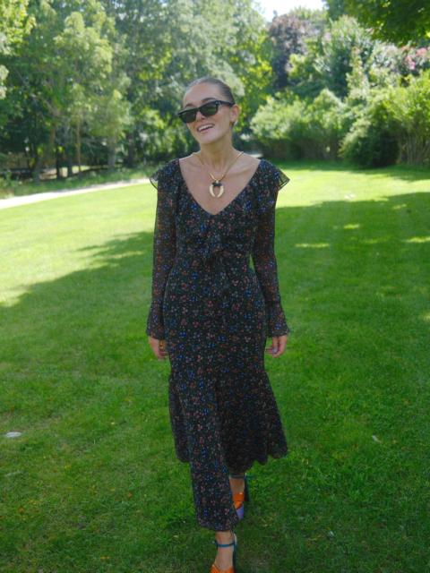 Hill House Home The Edwina Dress - Woodland Floral