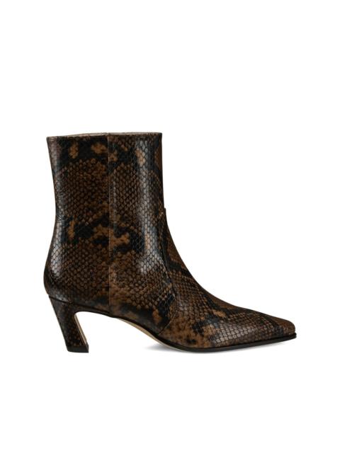 Stuart Weitzman 50mm Stassi snakeskin-effect boots