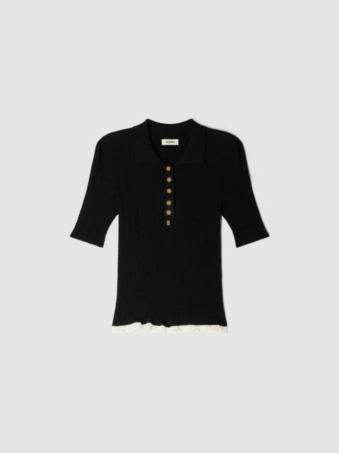 Sandro KNIT POLO SHIRT