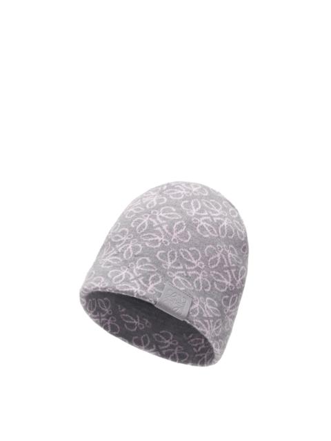 All-over Anagram beanie in wool