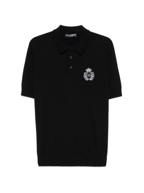 logo-embroidered polo shirt